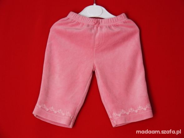 Spodnie różowe welur 68 cm Częstochowa