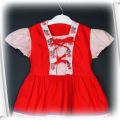 Czerwona sukieneczka 74 cm Częstochowa