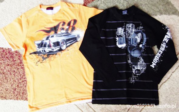 hot wheels krótki i długi rękaw roz 134 140