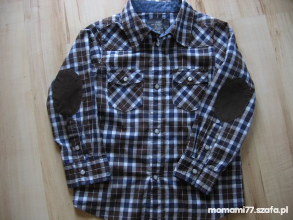 koszula z łatami z h&m