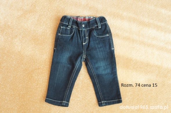 Spodnie jeansy rozmiar 74