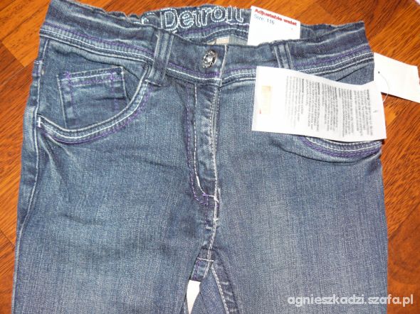 Nowe jeansy rozm 116