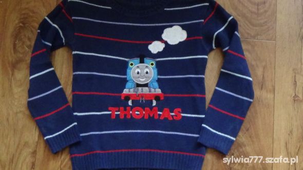 Granatowy sweterek z Thomasem 116