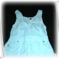 Biała sukienka na lato 74cm