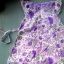 Sukienka fioletowa w kwiaty MIAMI KIDS 6 lat 116