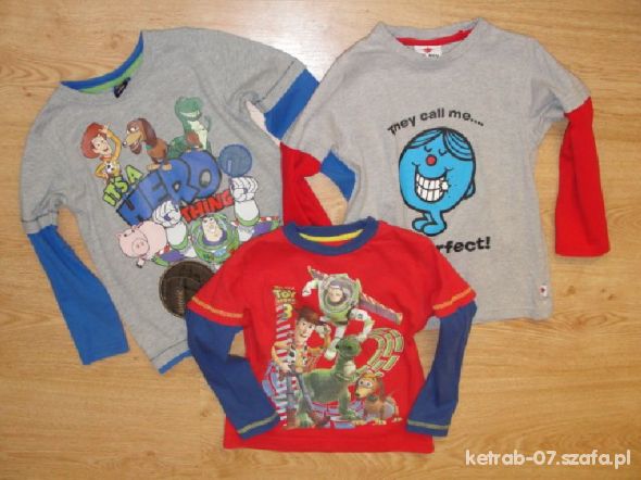 TOY STORY ZESTAW BLUZEK