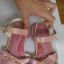 Różowe sandały sandałki 35