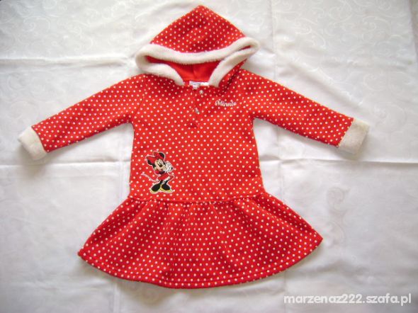 Disney czerwona sukienka roz 4 lata