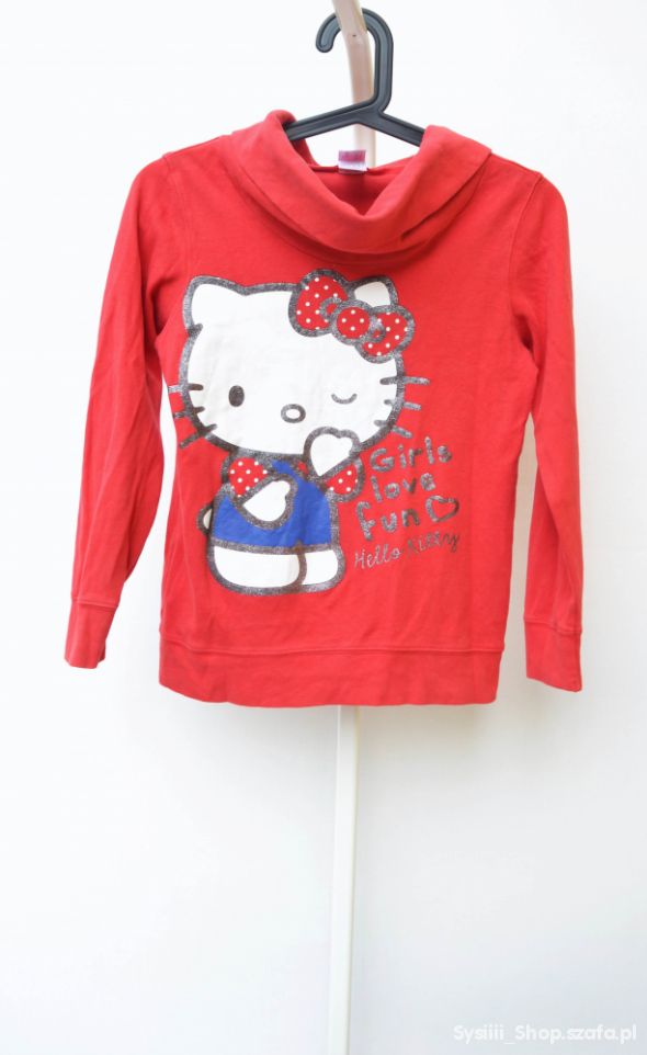 Bluza Hello Kitty Czerwona C&A 134 140 cm