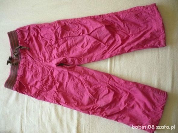 Spodnie ocieplane dla dziewczynki r 104