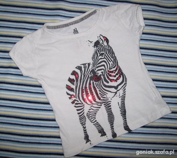 girl2girl koszulka ZEBRA cekiny 98
