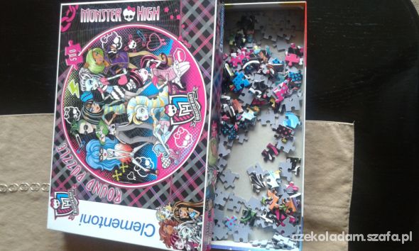 OKRĄGŁE PUZZLE MONSTER HIGH 500