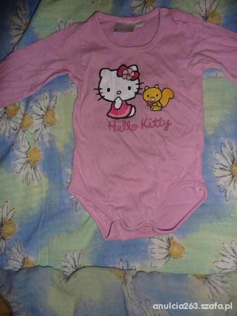 Body Hello Kitty z długim rękawkiem rozmiar 80