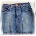 jeansowa spódniczka przetarcia 7 8 lat 128 cm