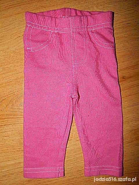 różowe legginsy