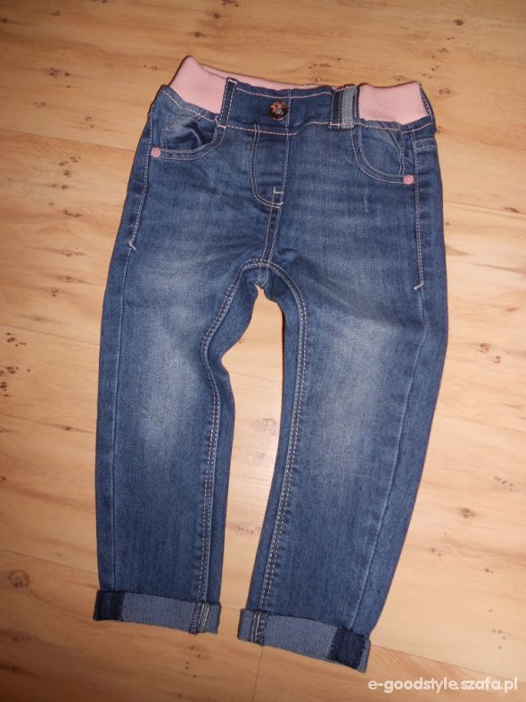 Spodnie jeans rurki 98 cm NOWE