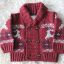 Sweter dla chłopca renifery 3 6 miesięcy 68 cm
