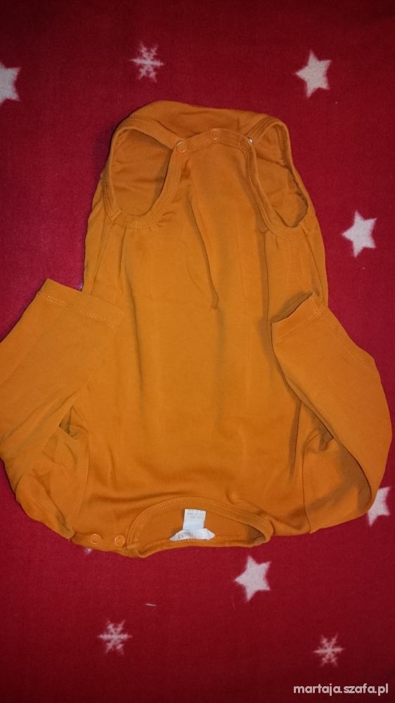 Body H&M w kolorze pomarańczowym 86 12 do 18 mcy
