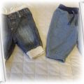 spodnie jeansowe dresowe 56 62