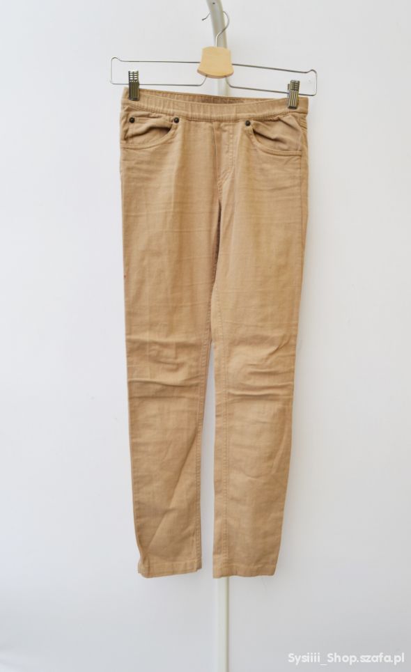 Spodnie H&M Brązowe Tregginsy 146 cm 10 11 Lat