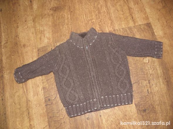 MATALAN wiosenny sweterek rozpinany 74 80cm