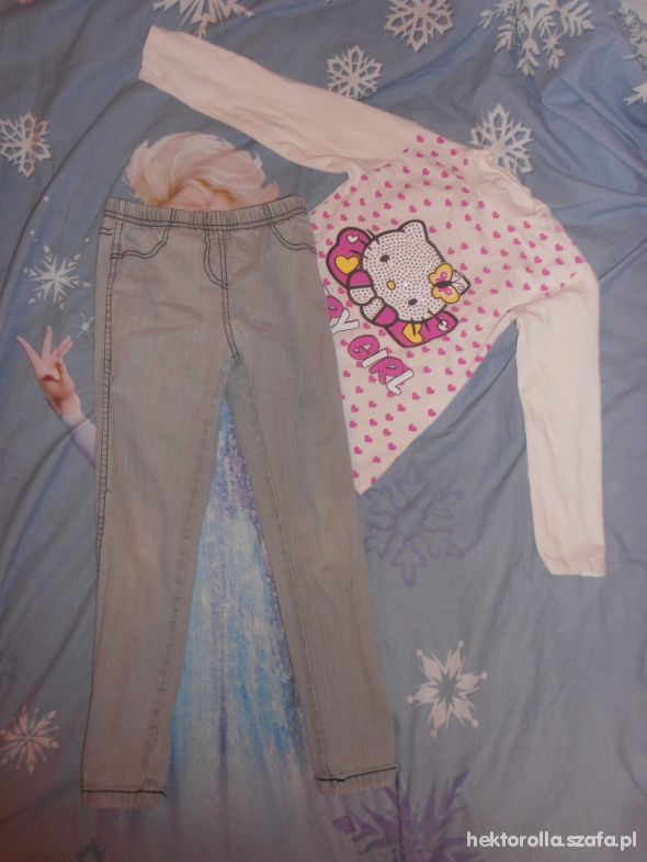 rurki tregginsy george jeans i bluzka hello kitty