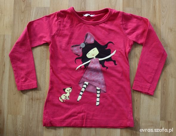 Bluzeczka z dziewczynką 3 4 lata