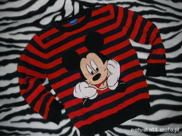 sweterek z myszką miki 110 116