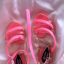 Różowe gumowe sandałki 26
