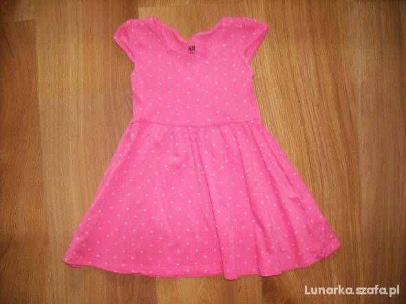 Różowa sukienka H&M 92 cm
