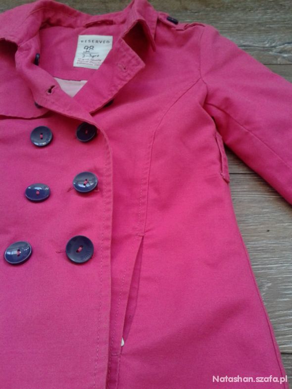 ŚLiczny różowy płaszczyk Reserved