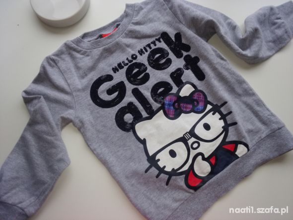 Bluza hello kitty cekinowe napisy 104 110