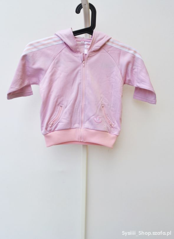 Bluza Róż Pudrowa Adidas 86 cm Różowa