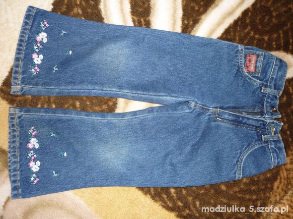 jeansy z kwiatuszkiem david jones