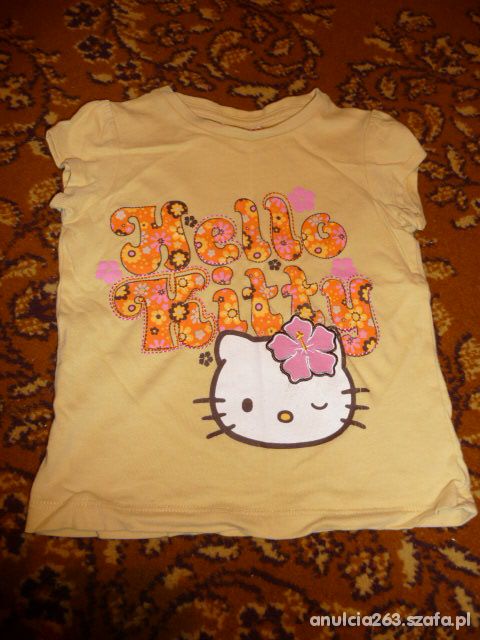 TU Bluzeczka żółta Hello Kitty rozmiar 92