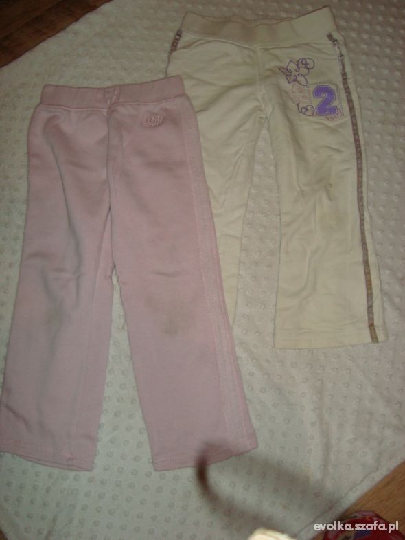 2x spodnie dla dziewczynki
