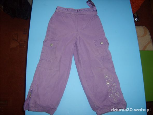 fioletowe spodnie bojowki rozm 98