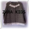 Zara Kids koronka sweterek grzybek roz 104