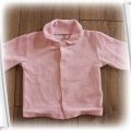 Różowa welurowa bluzeczka 68