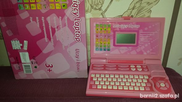 Mówiący laptop różowy toys4passion uczy i bawi