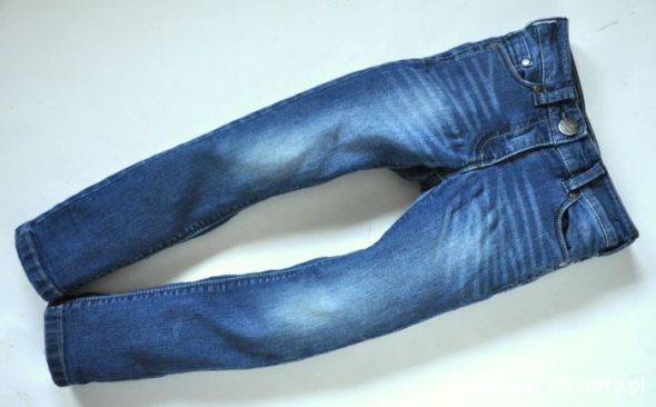 TANIEJ NEXT Spodnie Jeansowe 110cm SKINNY rurki