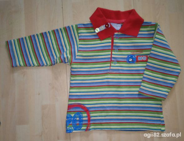 Kolorowa bluzeczka dla synka na 68cm