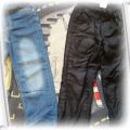Spodnie c&a dżinsy jeansy ocieplane 110 Okazja