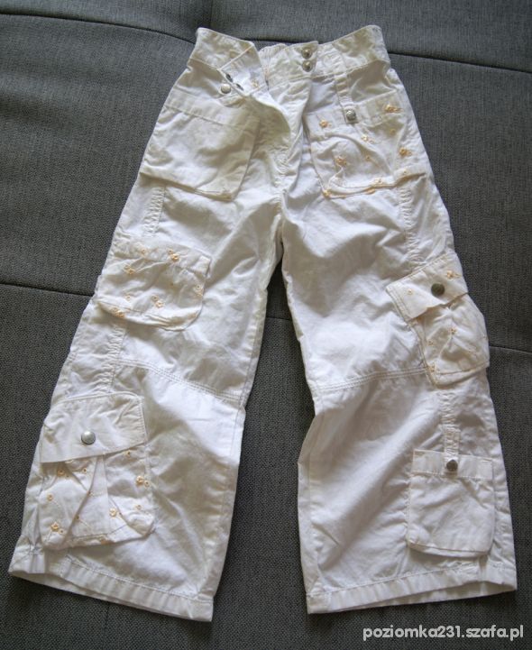 nowe białe spodnie next 98