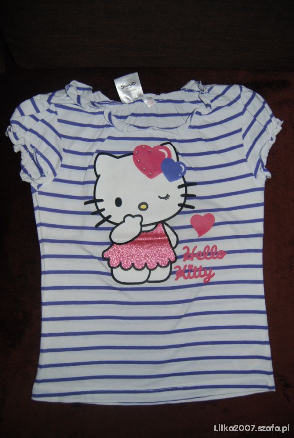 bluzka w paski z hello kitty