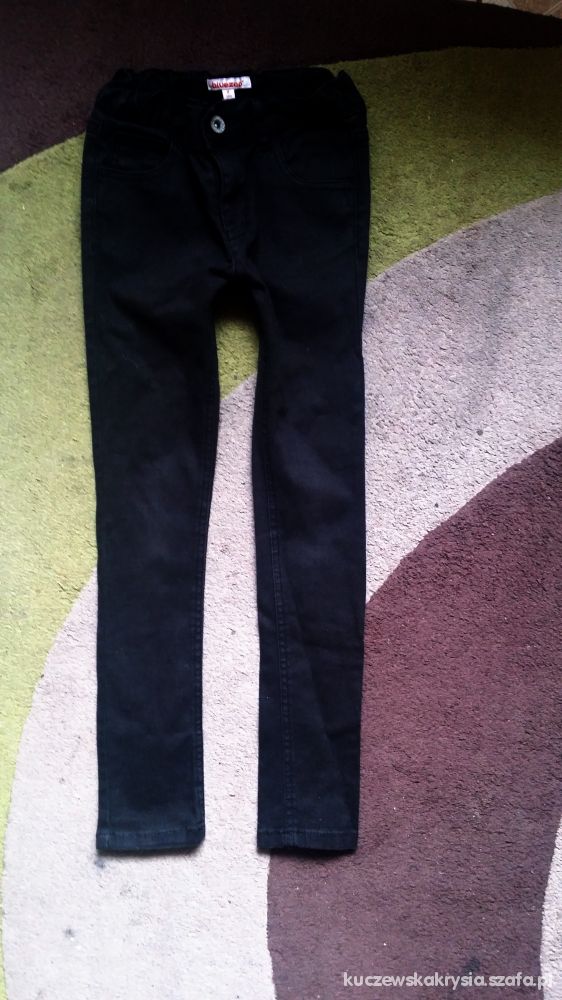 Next sliczne jeans czarne rurki na 116