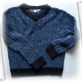 Niebieski pleciony sweterek John Lewis