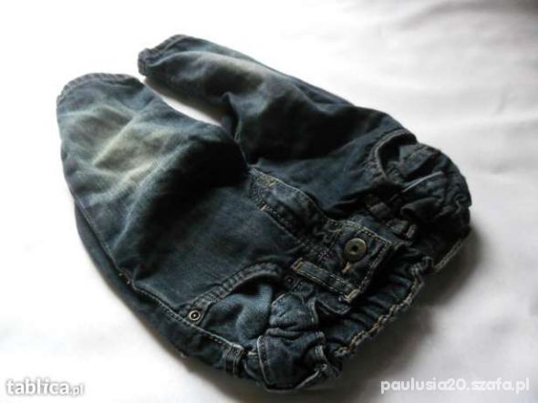 H&M rurki jeansowe 6 9 miesięcy