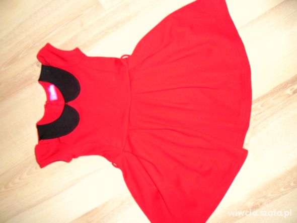 Sukienka czerwona r 98 104