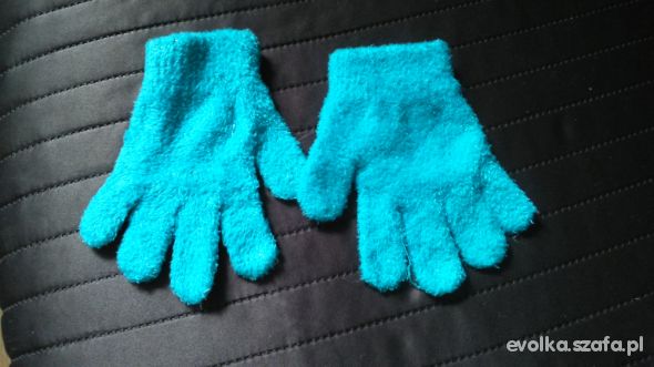 błękitne rękawiczki